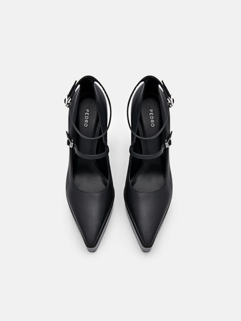 Black Women's Pedro Mara Leather Pumps | ACXBNO-301