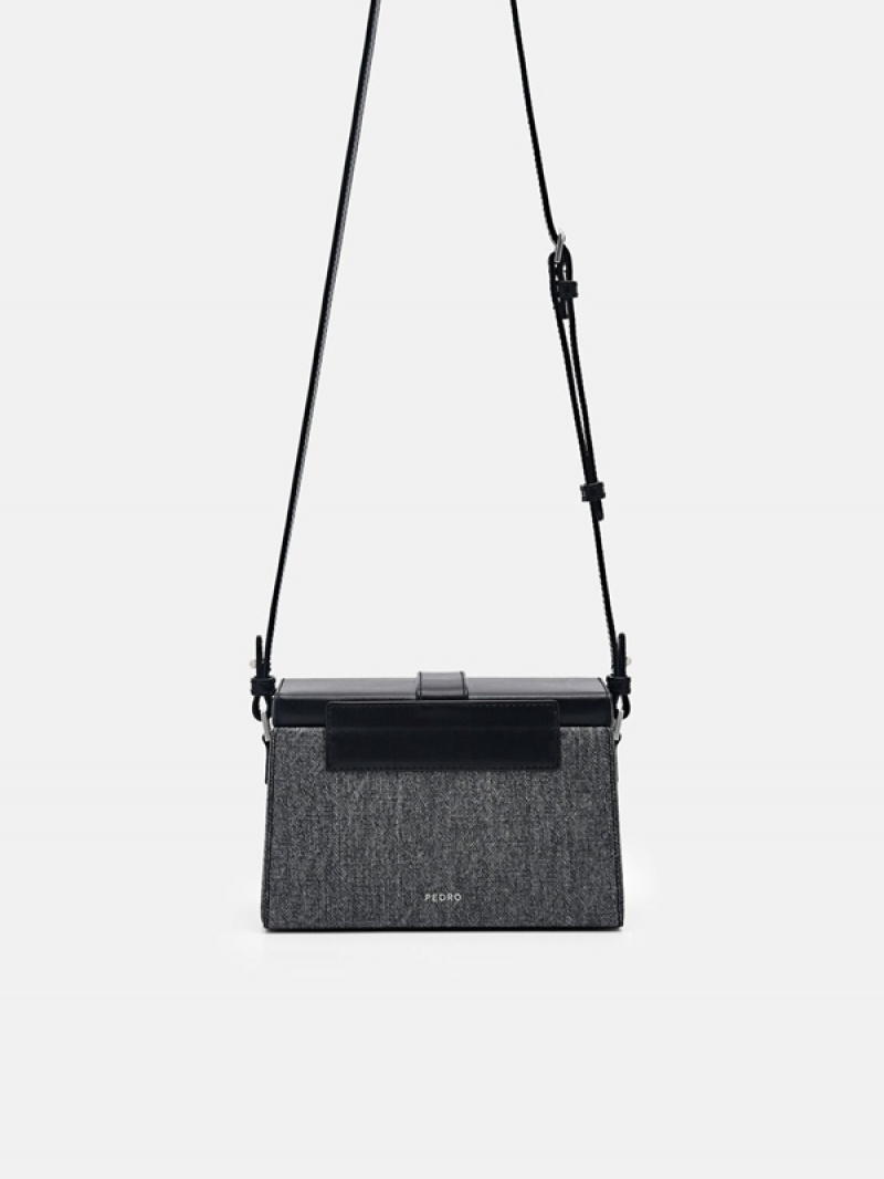 Black Women's Pedro Mara Mini Shoulder Bags | RXHFVQ-405