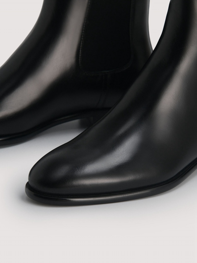 Black Women's Pedro Meg Leather Chelsea Boots | GTWRMS-910