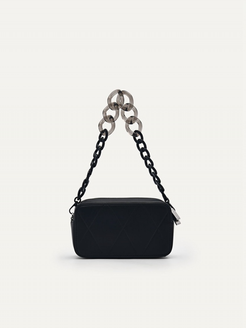 Black Women's Pedro Megan Mini Shoulder Bags | PXLSCR-632