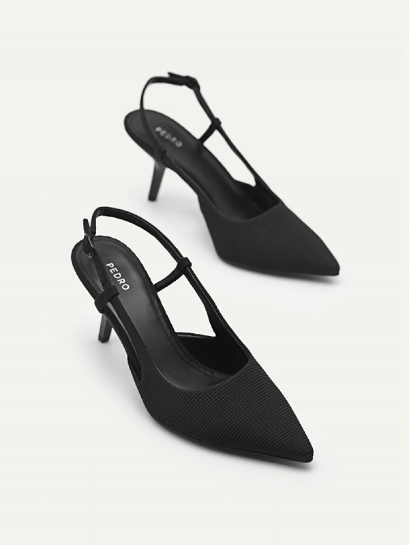 Black Women's Pedro Morraine Mesh Pumps | UWJTCX-739