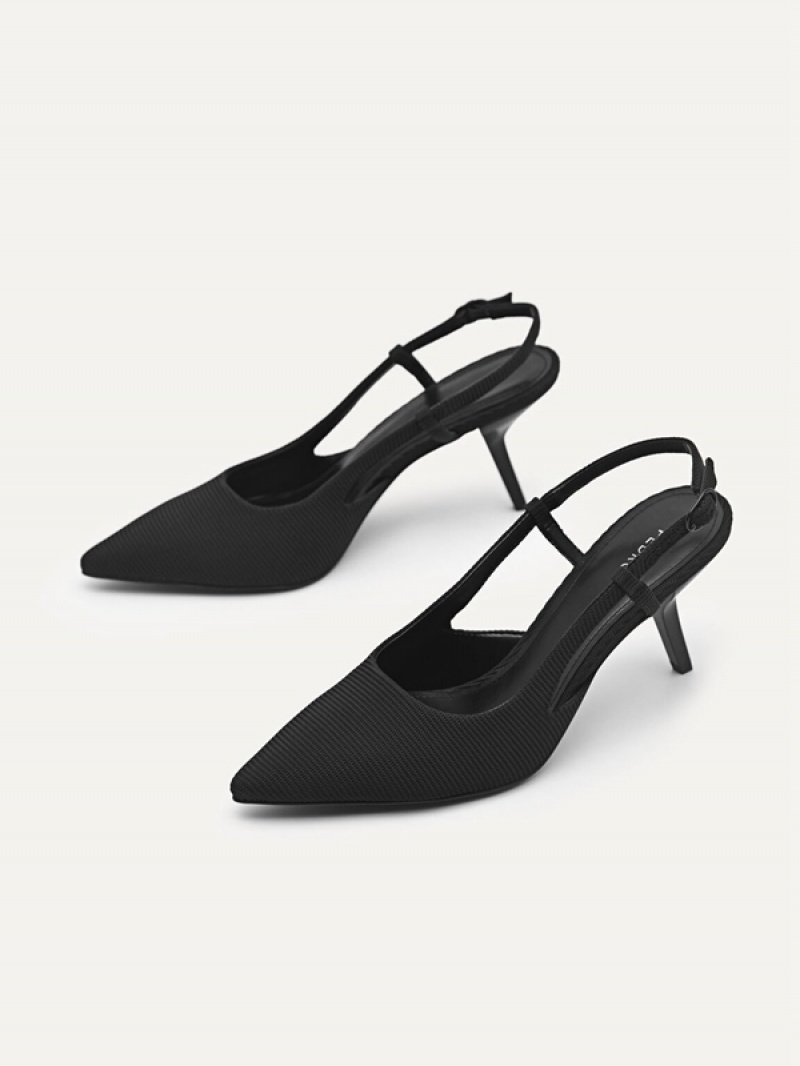 Black Women's Pedro Morraine Mesh Pumps | UWJTCX-739