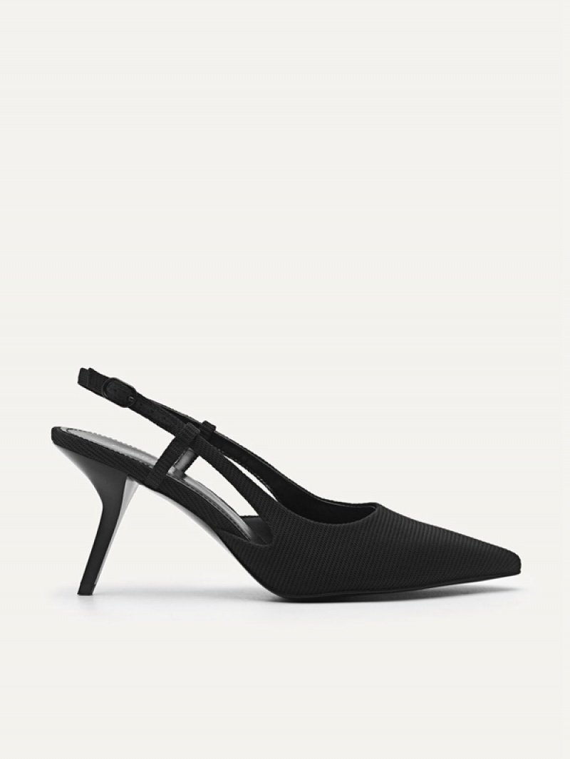 Black Women\'s Pedro Morraine Mesh Pumps | UWJTCX-739