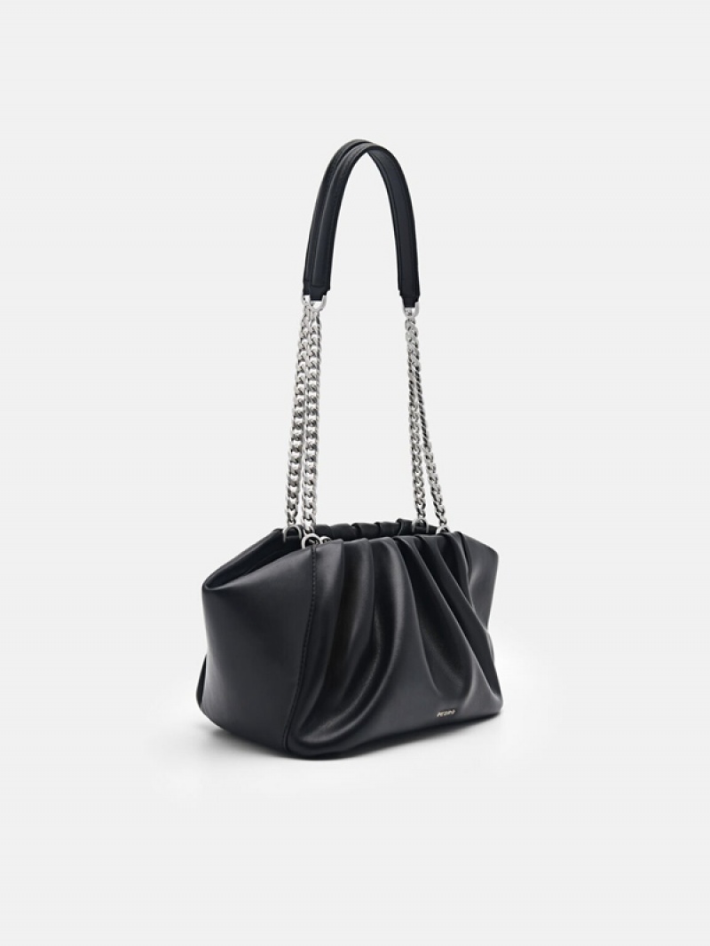 Black Women's Pedro Nalia Shoulder Bags | EHFSLD-297