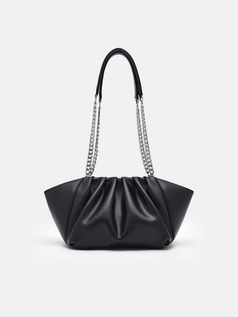 Black Women's Pedro Nalia Shoulder Bags | EHFSLD-297