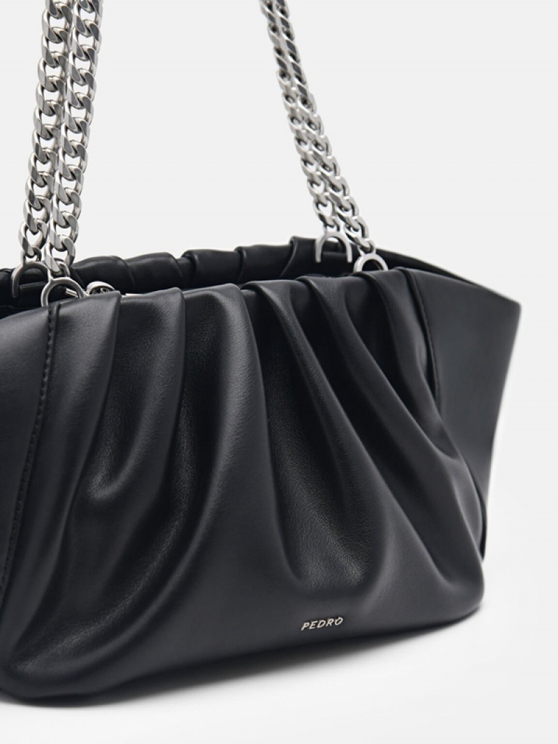 Black Women's Pedro Nalia Shoulder Bags | EHFSLD-297