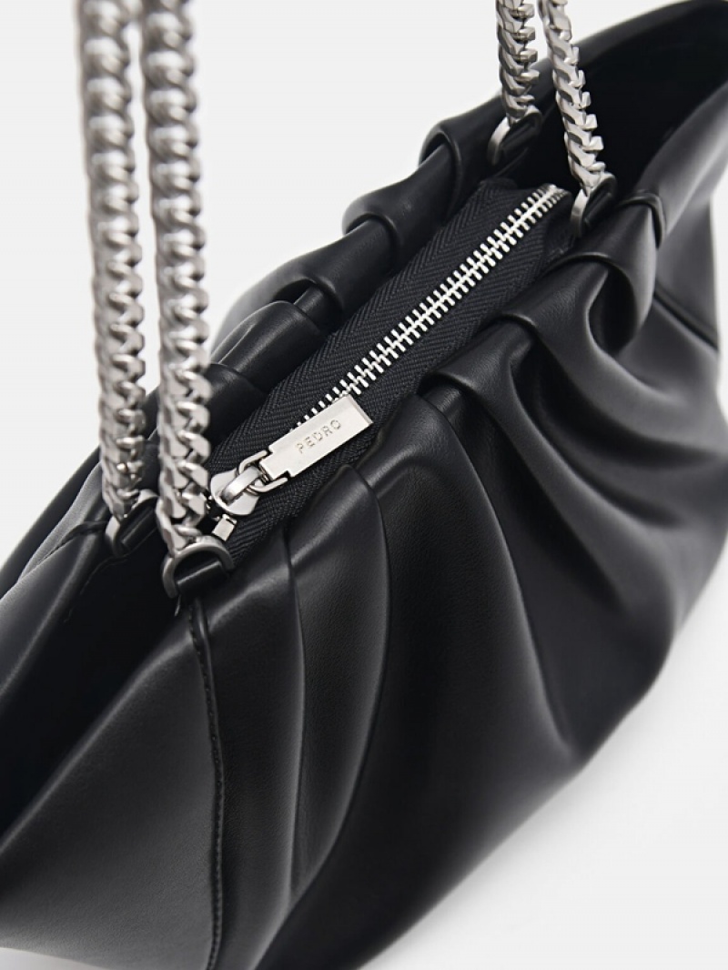 Black Women's Pedro Nalia Shoulder Bags | EHFSLD-297