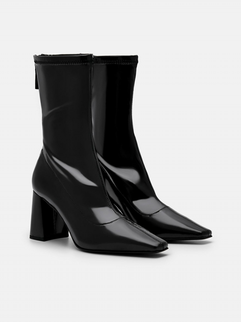 Black Women's Pedro Natasha Ankle Boots | SMFXVD-736