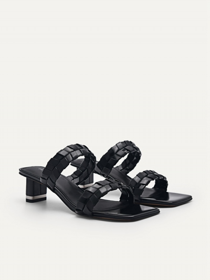 Black Women's Pedro Palma Heels Sandals | WCTNXZ-249