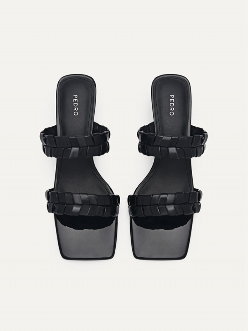 Black Women's Pedro Palma Heels Sandals | WCTNXZ-249