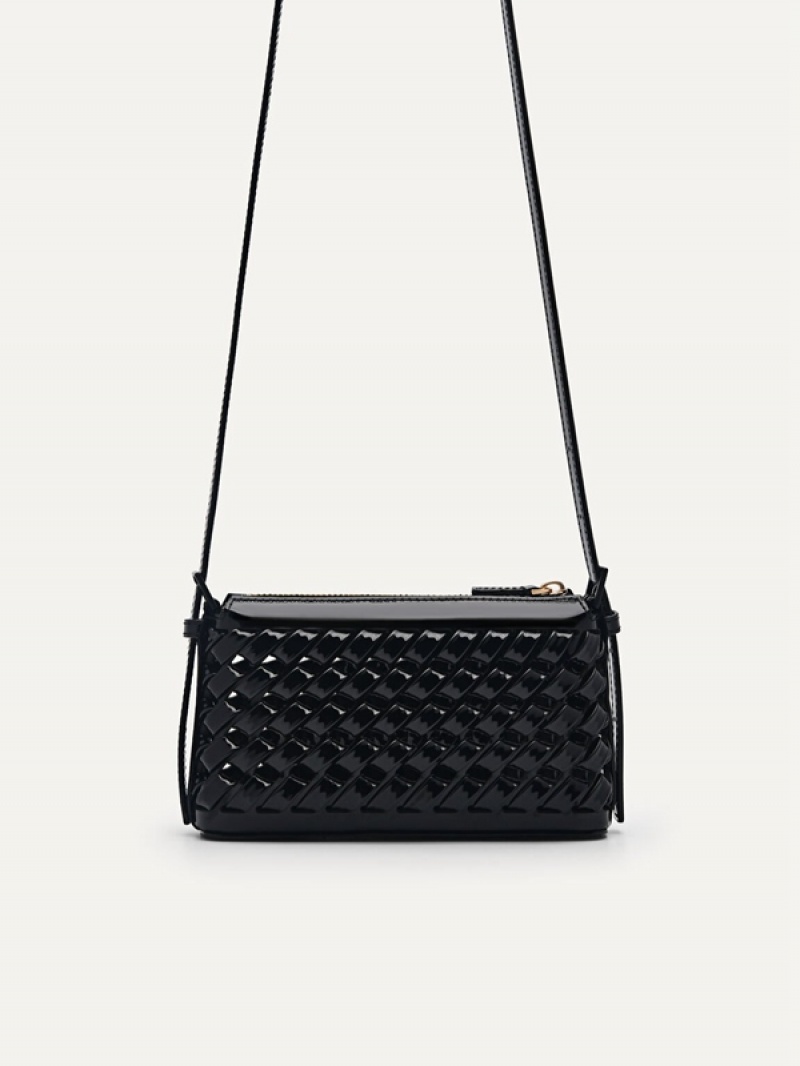 Black Women's Pedro Palma Woven Pouches | PQHOUE-215