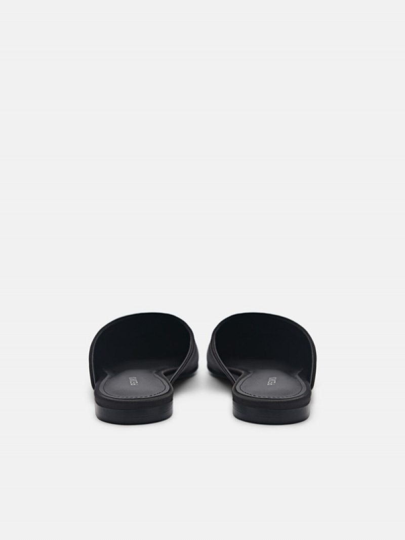 Black Women's Pedro Peggy Mules | HQXPRJ-012