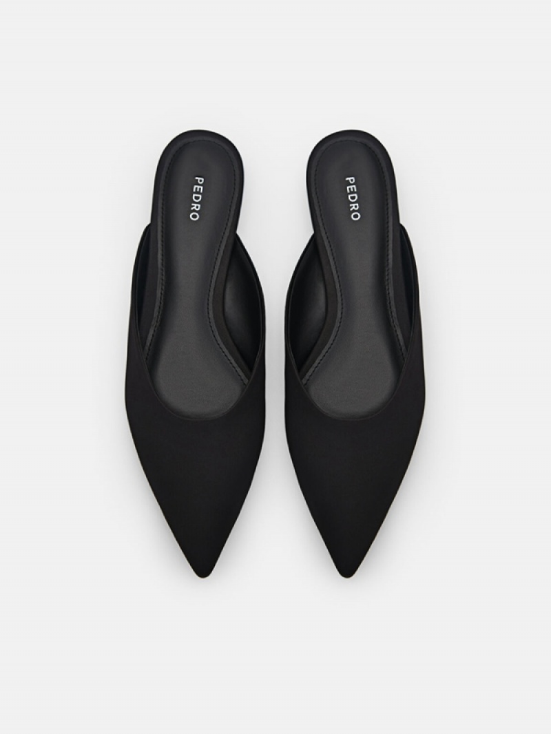 Black Women's Pedro Peggy Mules | HQXPRJ-012