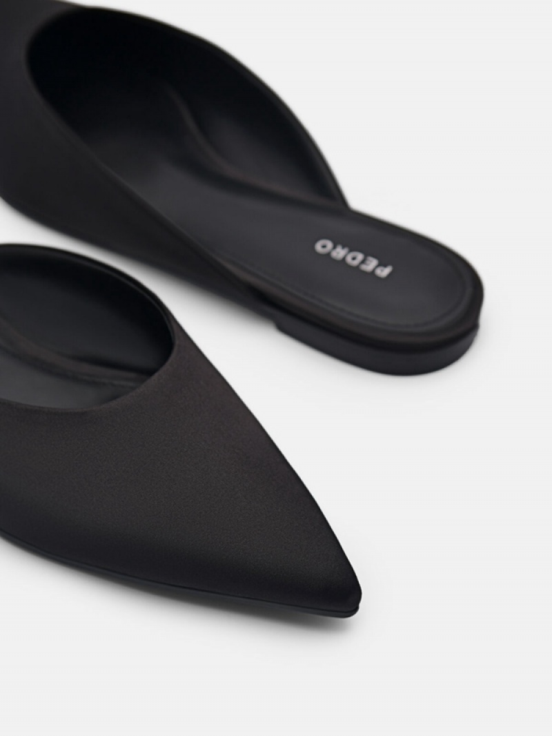 Black Women's Pedro Peggy Mules | HQXPRJ-012