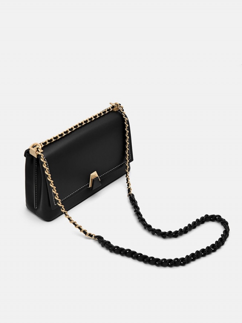 Black Women's Pedro Porto Shoulder Bags | BDYKUN-328