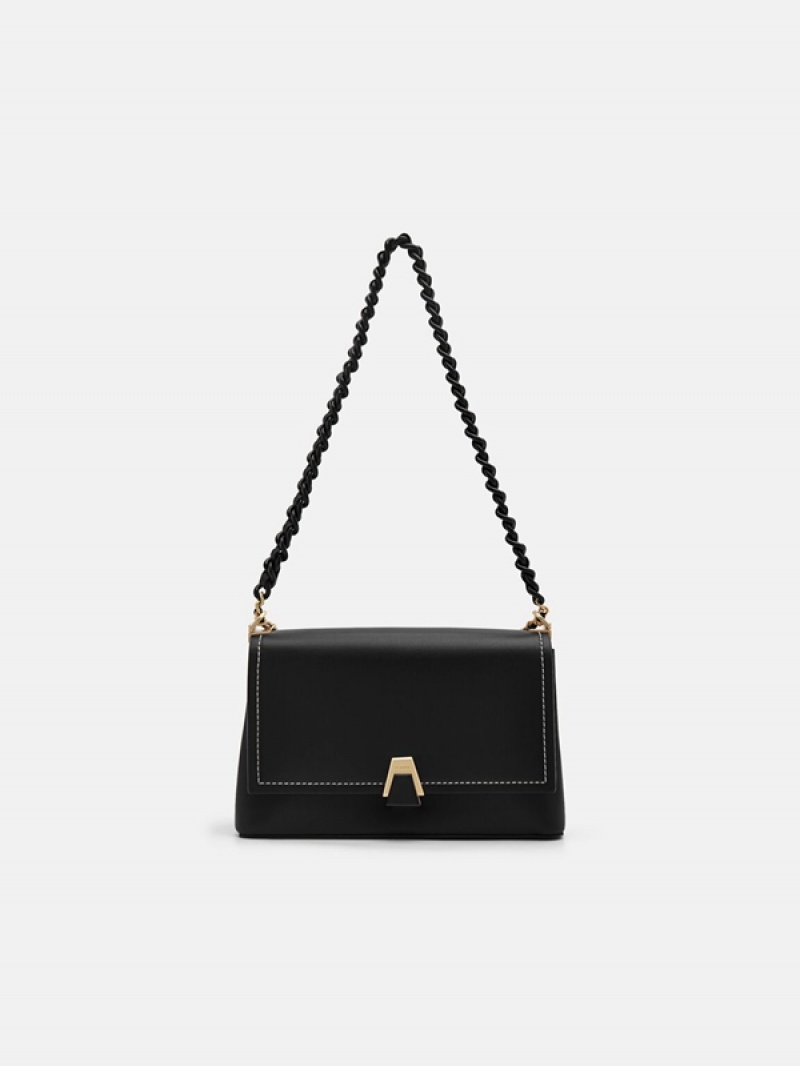 Black Women\'s Pedro Porto Shoulder Bags | BDYKUN-328