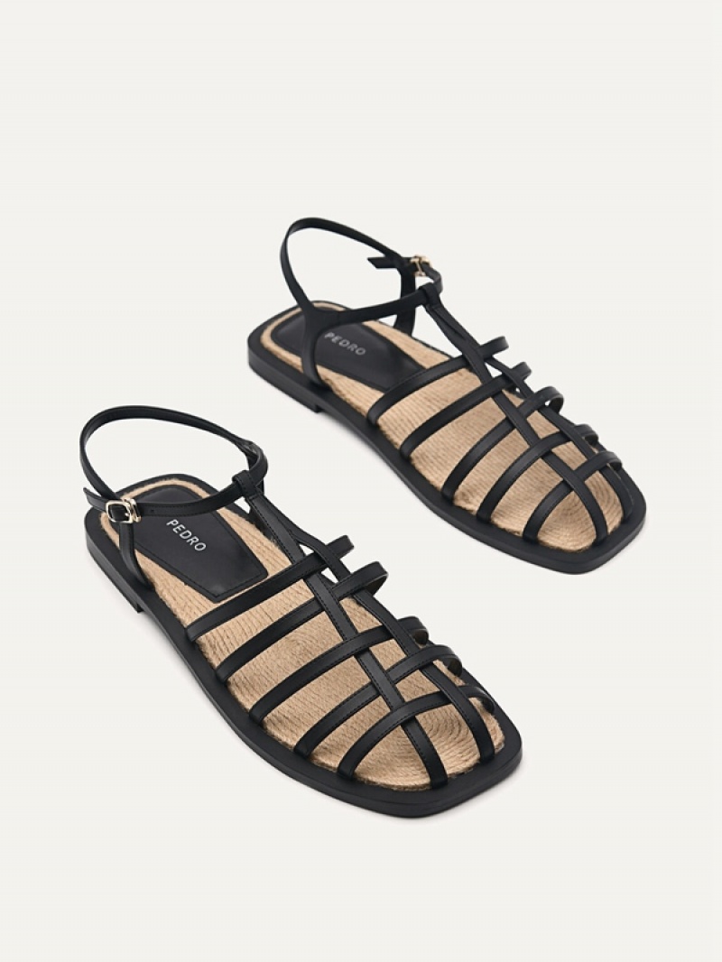 Black Women's Pedro Riata Sandals | RHKBCD-958