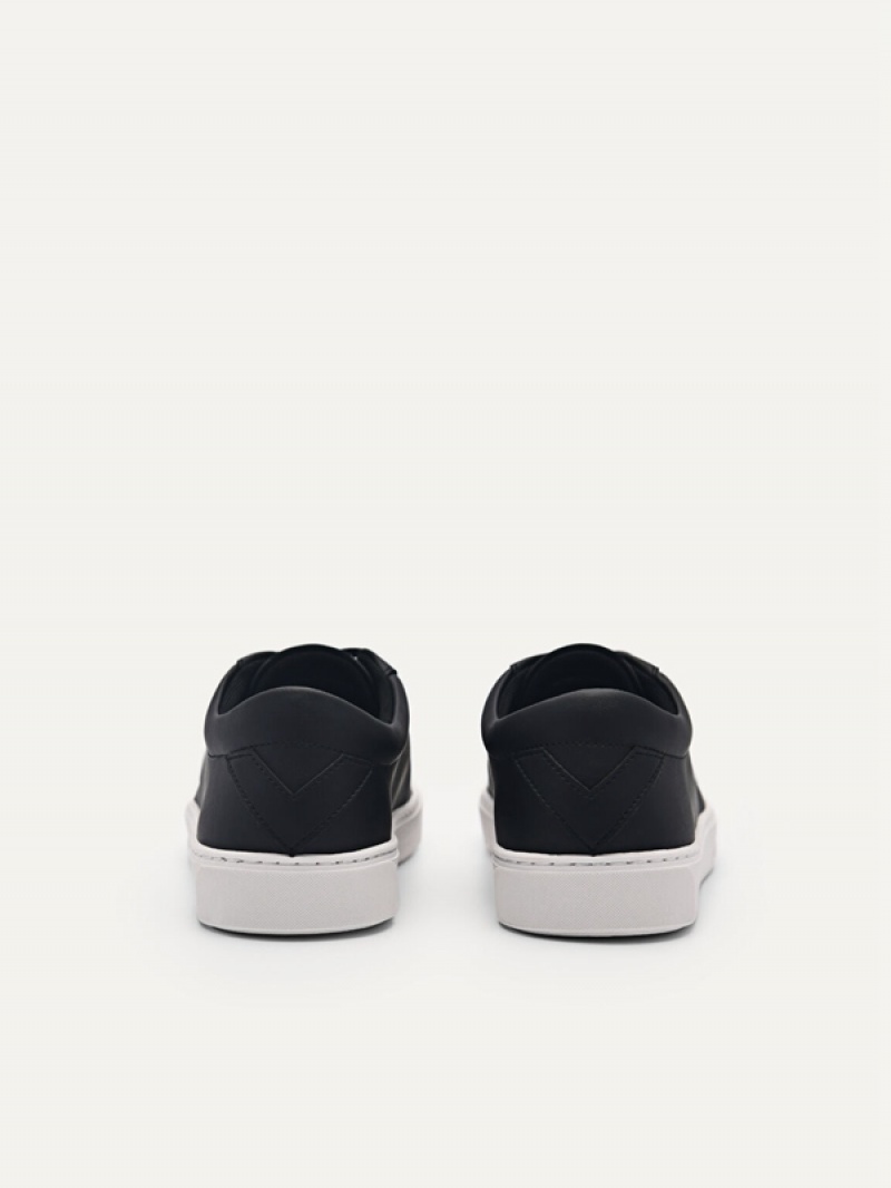 Black Women's Pedro Ridge Court Sneakers | BSRELM-018