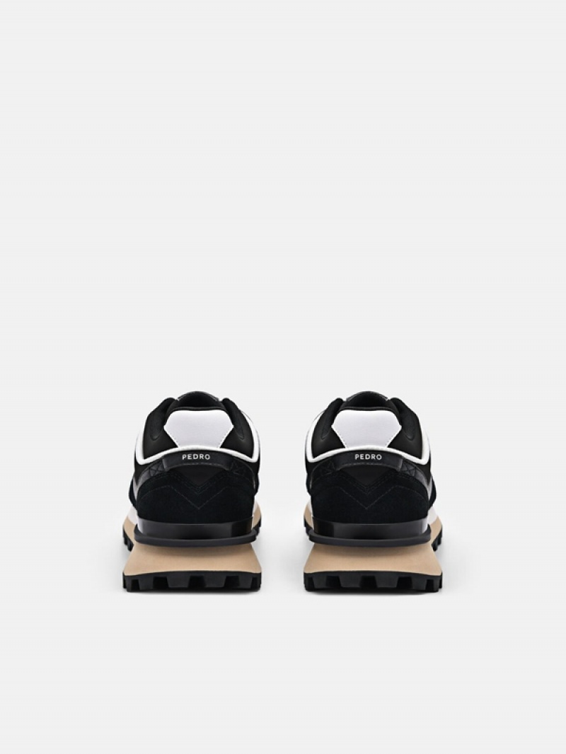 Black Women's Pedro Stream Suede Sneakers | HRIPQU-519