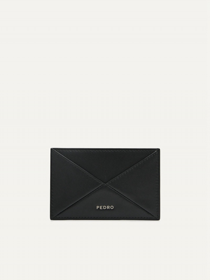 Black Women\'s Pedro Studio Leather Card Holder | FIEJPL-148