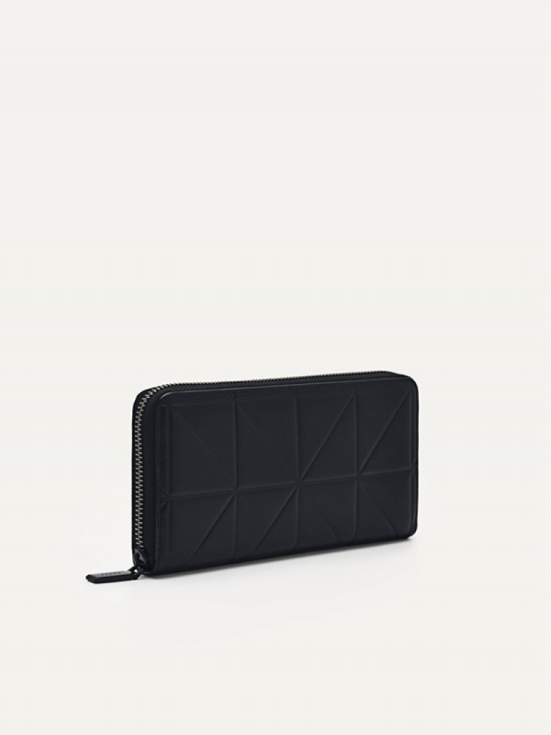 Black Women's Pedro Studio Leather in Pixel Wallet | FZDXLA-059