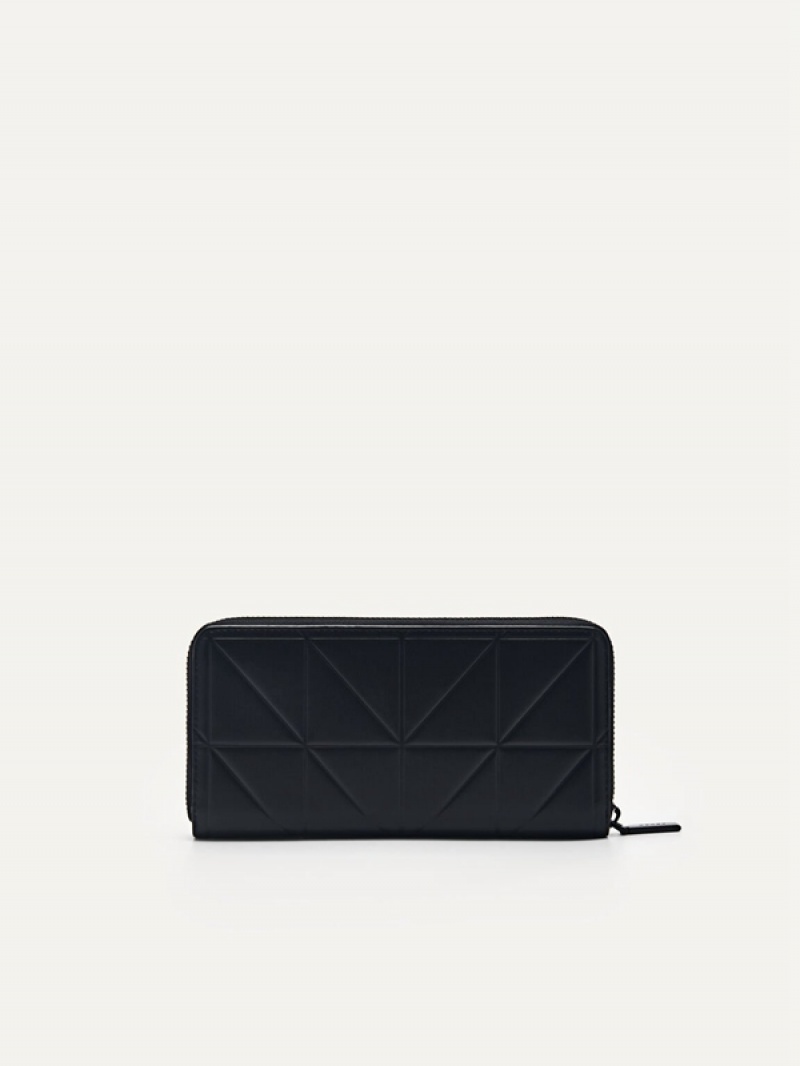 Black Women's Pedro Studio Leather in Pixel Wallet | FZDXLA-059