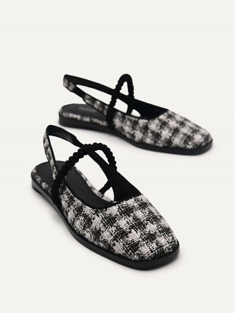 Black Women's Pedro Trinket Flats | MJFESR-782