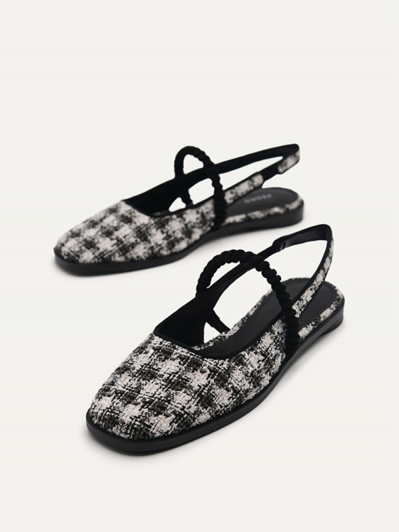 Black Women's Pedro Trinket Flats | MJFESR-782