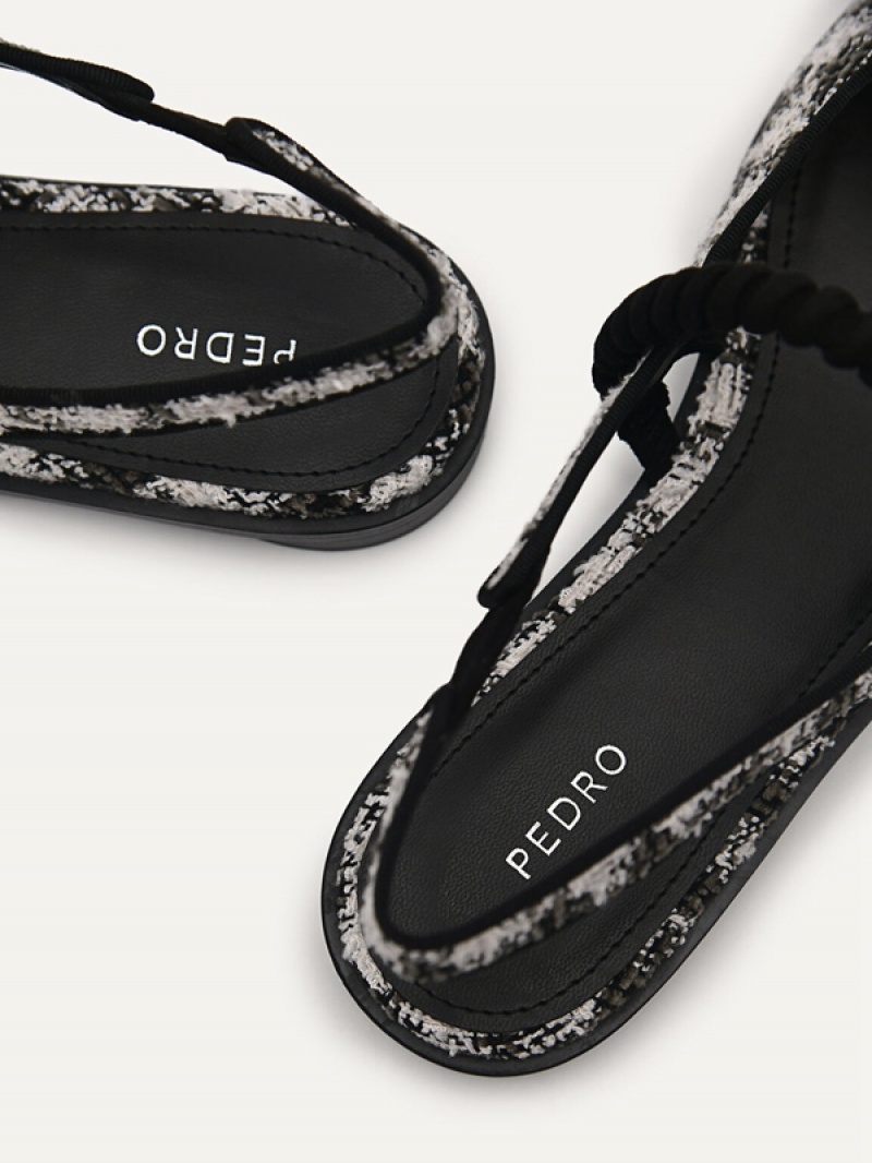 Black Women's Pedro Trinket Flats | MJFESR-782