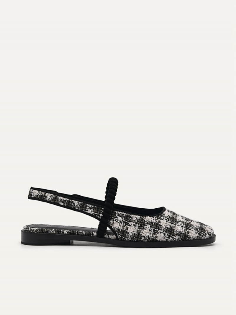 Black Women\'s Pedro Trinket Flats | MJFESR-782