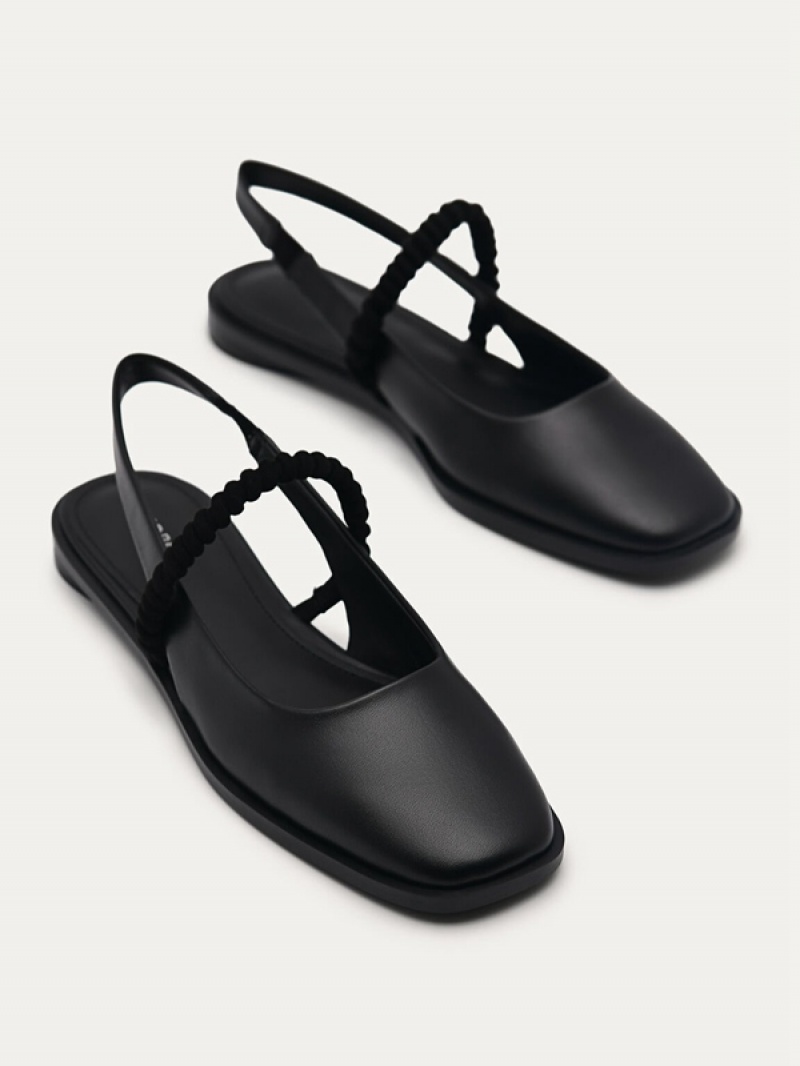 Black Women's Pedro Trinket Flats | VSFQNH-762