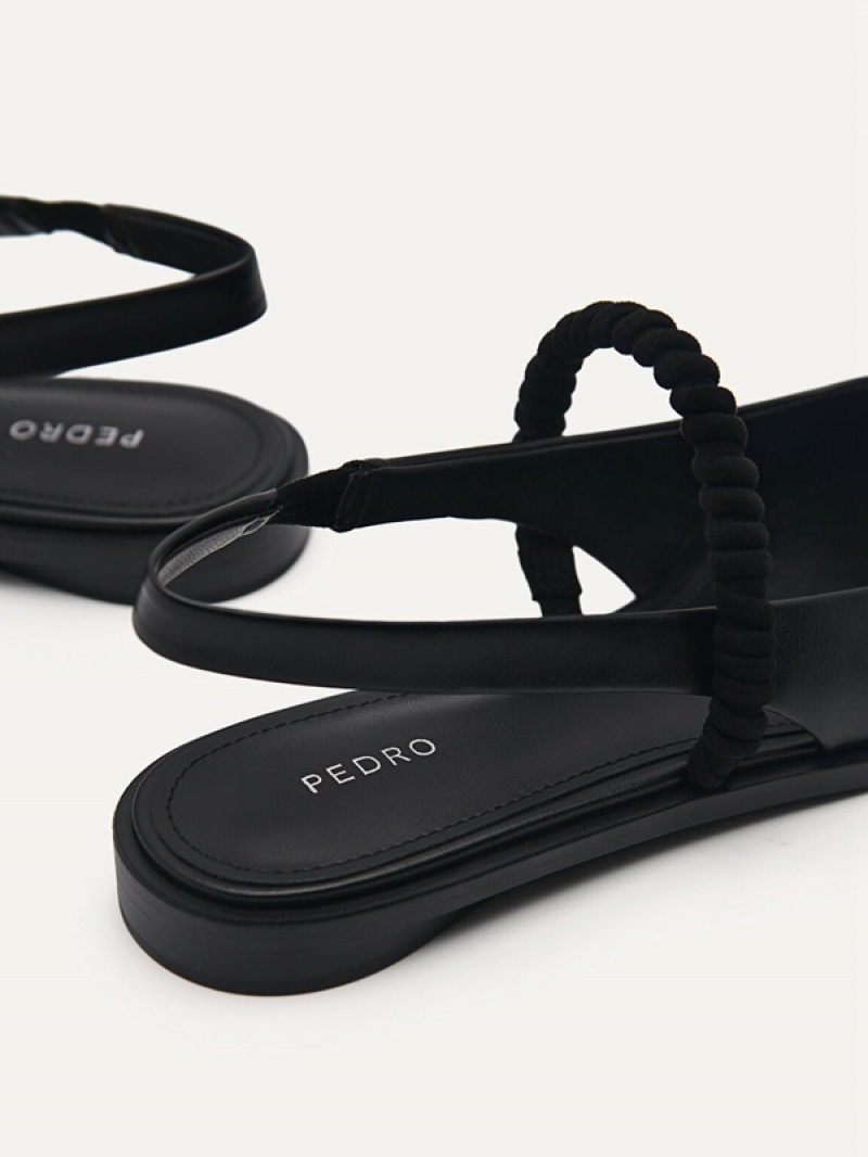 Black Women's Pedro Trinket Flats | VSFQNH-762