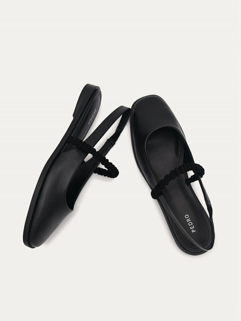 Black Women's Pedro Trinket Flats | VSFQNH-762