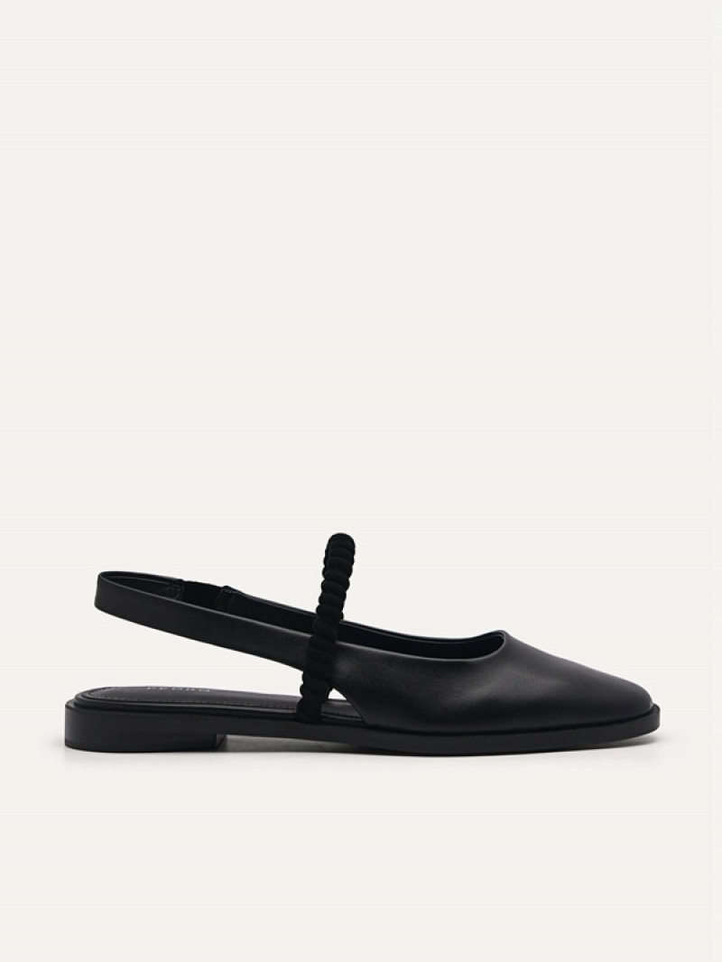 Black Women\'s Pedro Trinket Flats | VSFQNH-762