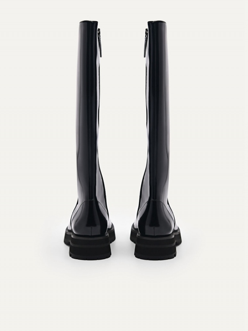 Black Women's Pedro Twigs Knee Boots | OZJVYI-189