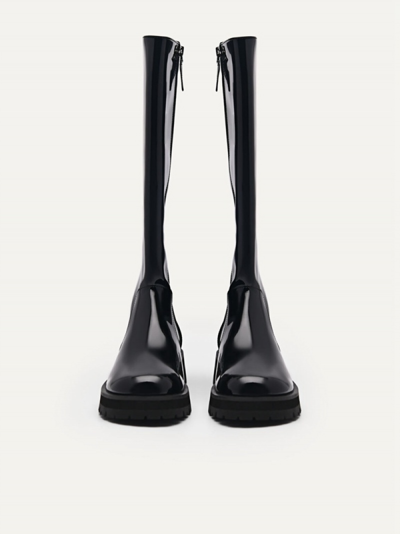 Black Women's Pedro Twigs Knee Boots | OZJVYI-189