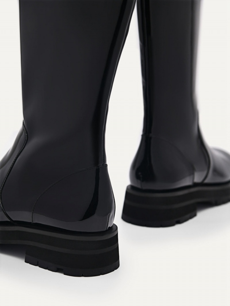 Black Women's Pedro Twigs Knee Boots | OZJVYI-189