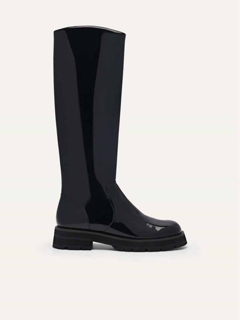 Black Women\'s Pedro Twigs Knee Boots | OZJVYI-189