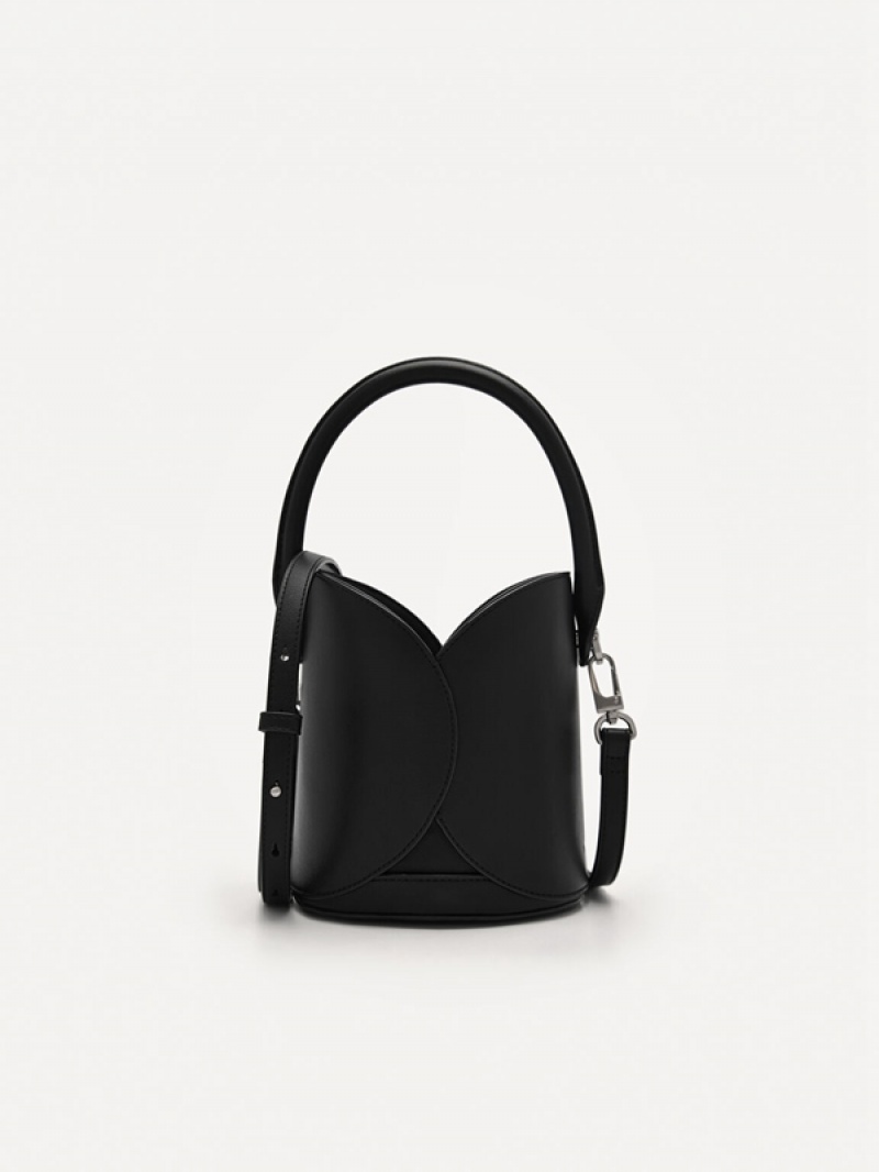 Black Women\'s Pedro Vibe Bucket Bags | PXADTM-639