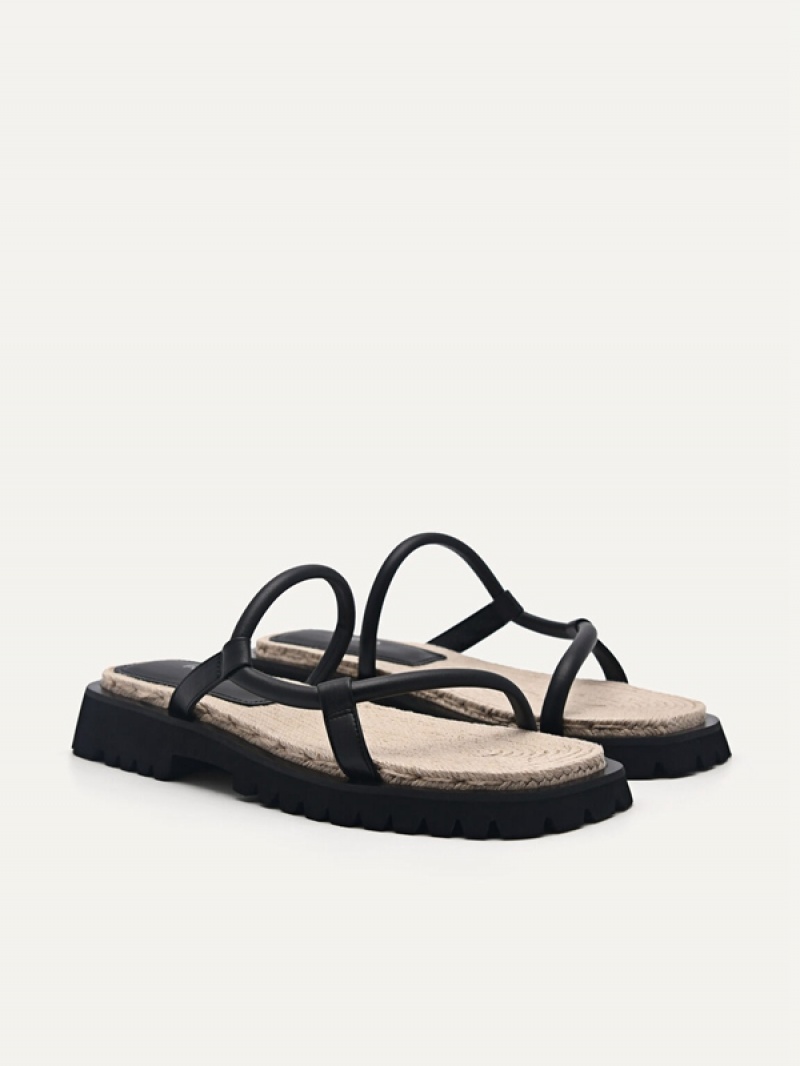 Black Women's Pedro Woven Sandals | IBLSOQ-215