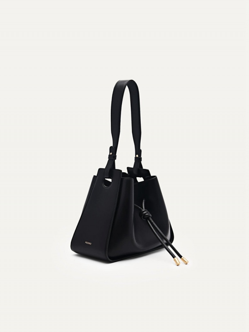 Black Women's Pedro Yasmin Bucket Bags | UFPQLE-893