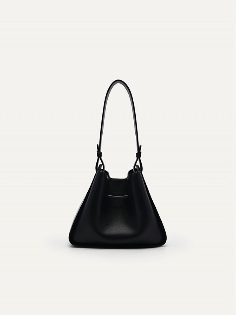 Black Women's Pedro Yasmin Bucket Bags | UFPQLE-893