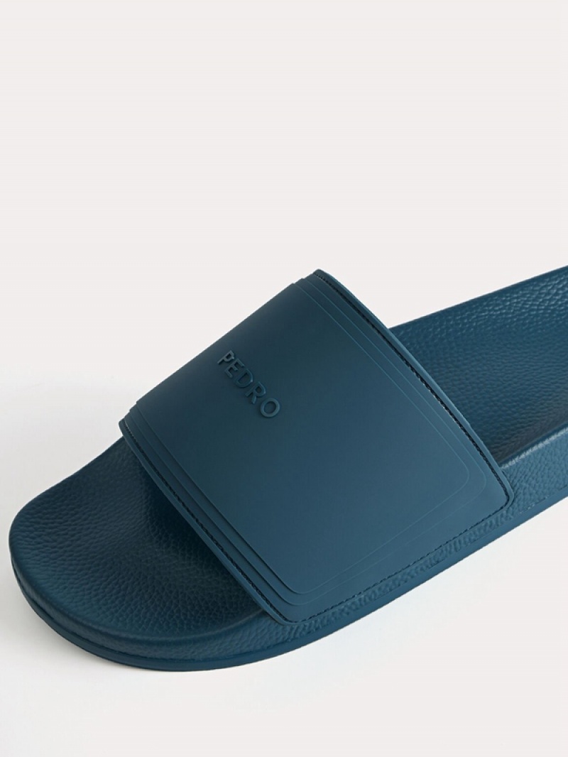 Blue Men's Pedro Billie Casual Slides | MGHDTY-538