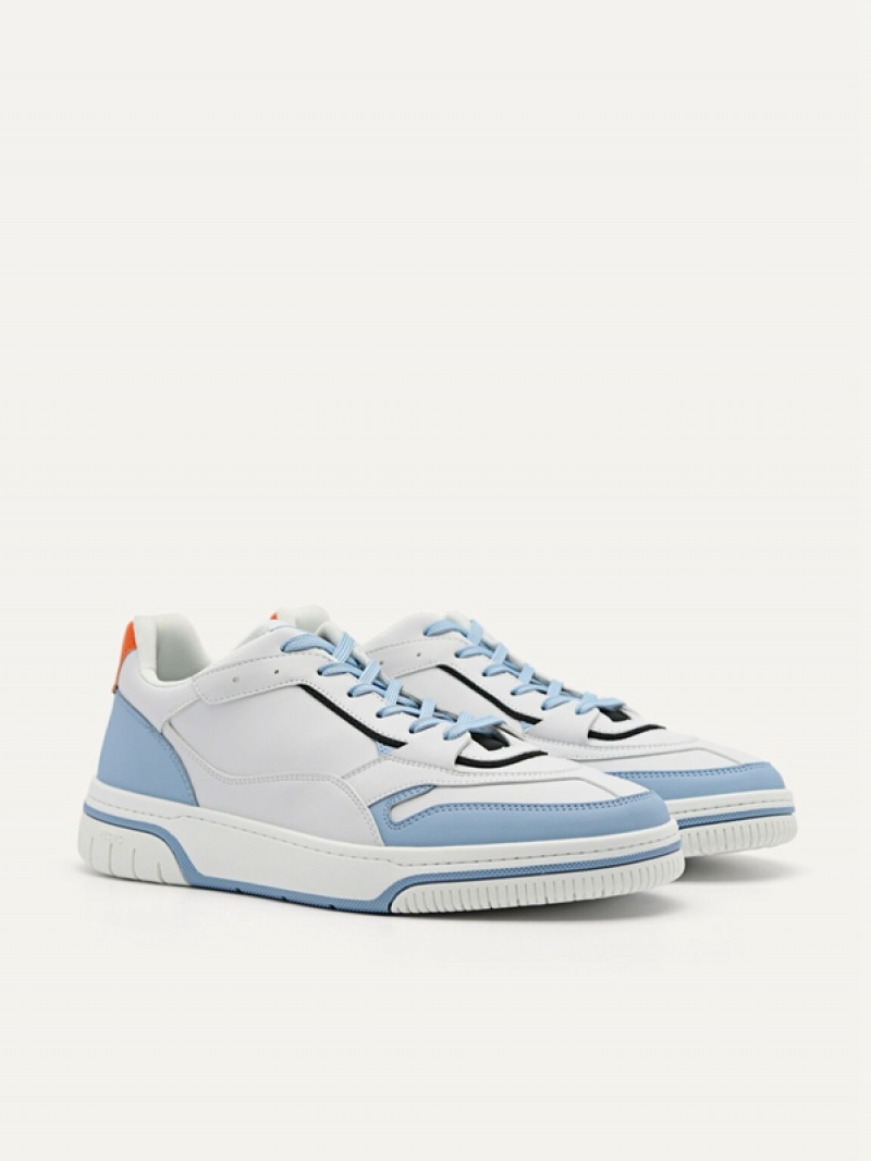 Blue Men's Pedro Icon EOS Low Top Sneakers | YHSNLI-872