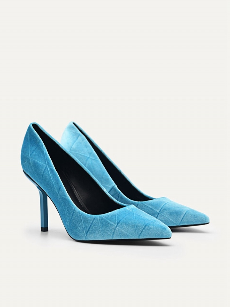 Blue Women's Pedro Celeste Pumps | UHXFPC-823