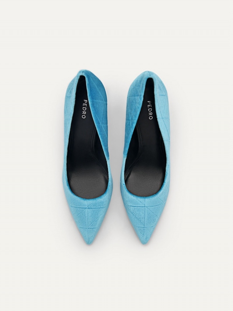 Blue Women's Pedro Celeste Pumps | UHXFPC-823