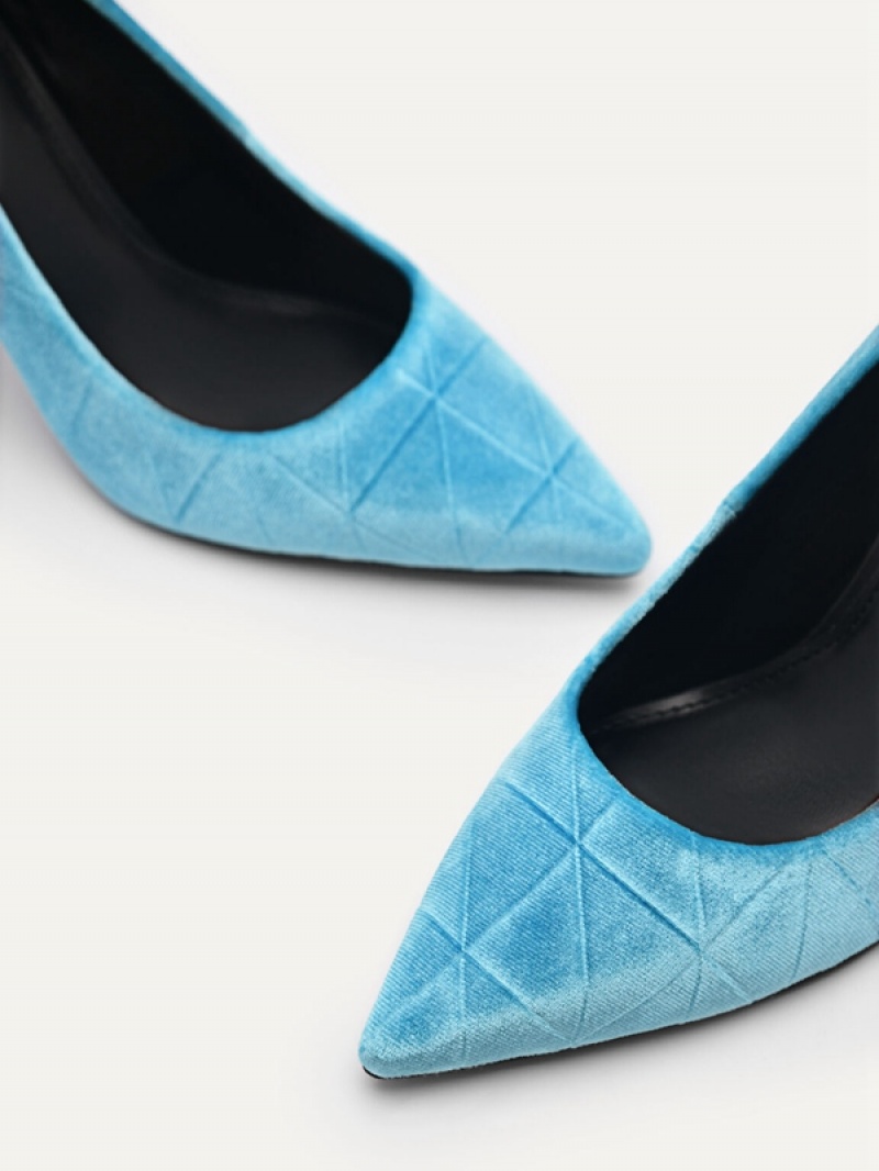 Blue Women's Pedro Celeste Pumps | UHXFPC-823