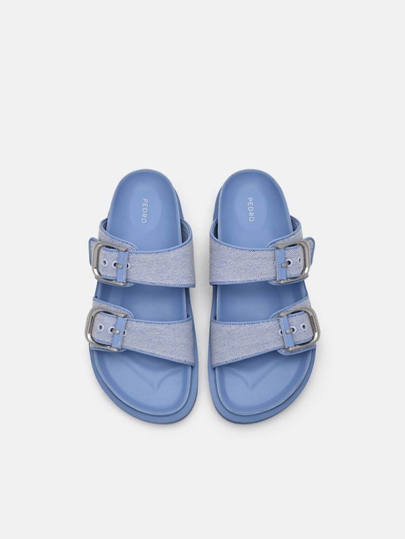 Blue Women's Pedro Helix Sandals | MHLEOU-472