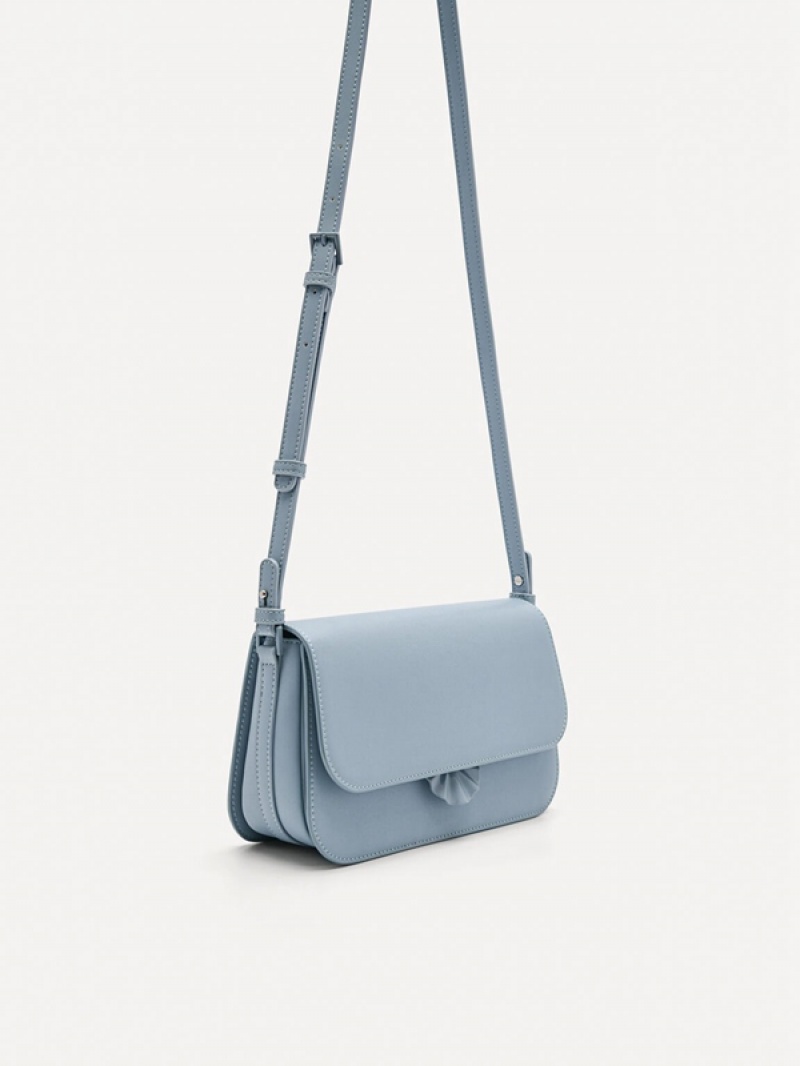 Blue Women's Pedro Iris Shoulder Bags | LUCTXD-709