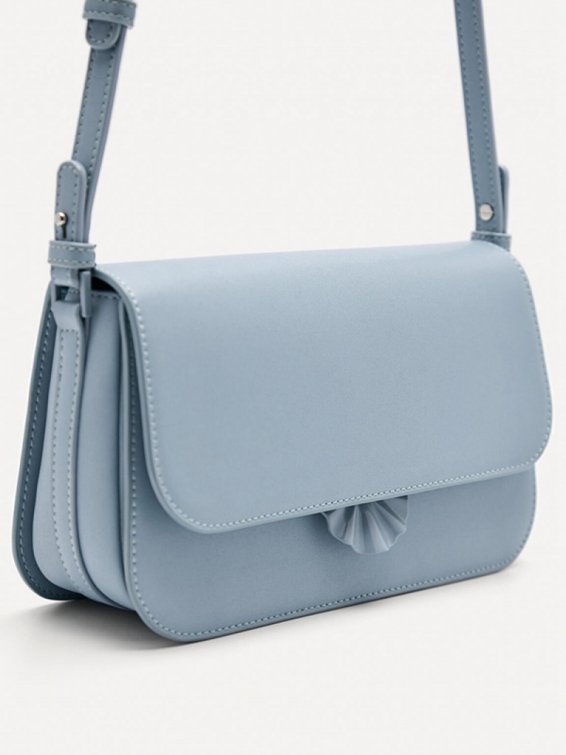 Blue Women's Pedro Iris Shoulder Bags | LUCTXD-709